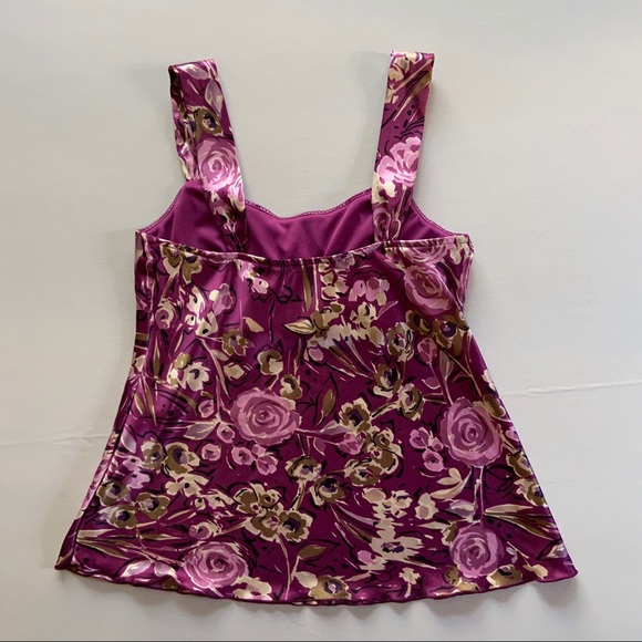 Alfred Paquette Tops 325 Alfred Paquette Floral Pink Dress Tank Poshmark